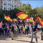 Democracia Nacional celebró el 12 de octubre en el centro de Madrid con una buena asistencia de militantes patriotas