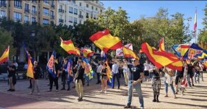 Democracia Nacional celebró el 12 de octubre en el centro de Madrid con una buena asistencia de militantes patriotas