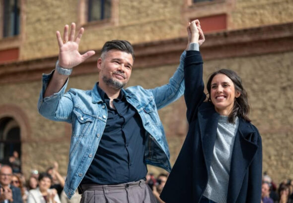 Podemos se vende a los separatistas de ERC y hacen un acto político conjunto para romper la unidad de España